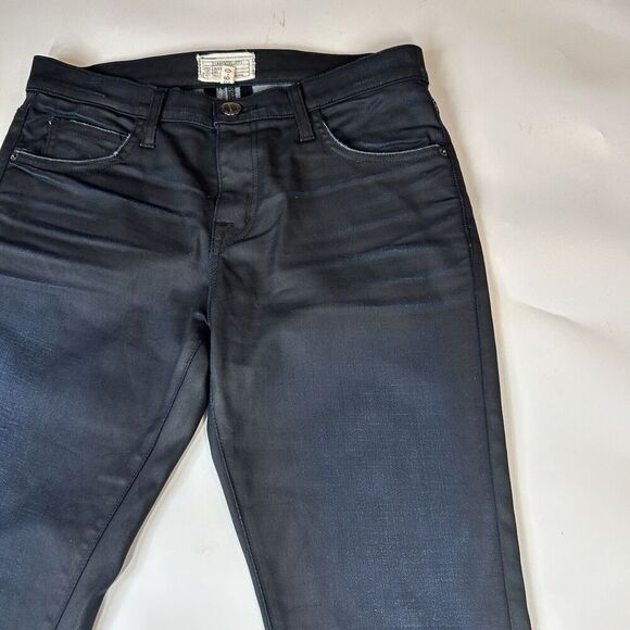 Current Elliot Jeans 26 The Fling Boyfriend Tapered Denim Cropped Leather Wash - Picture 5 of 11